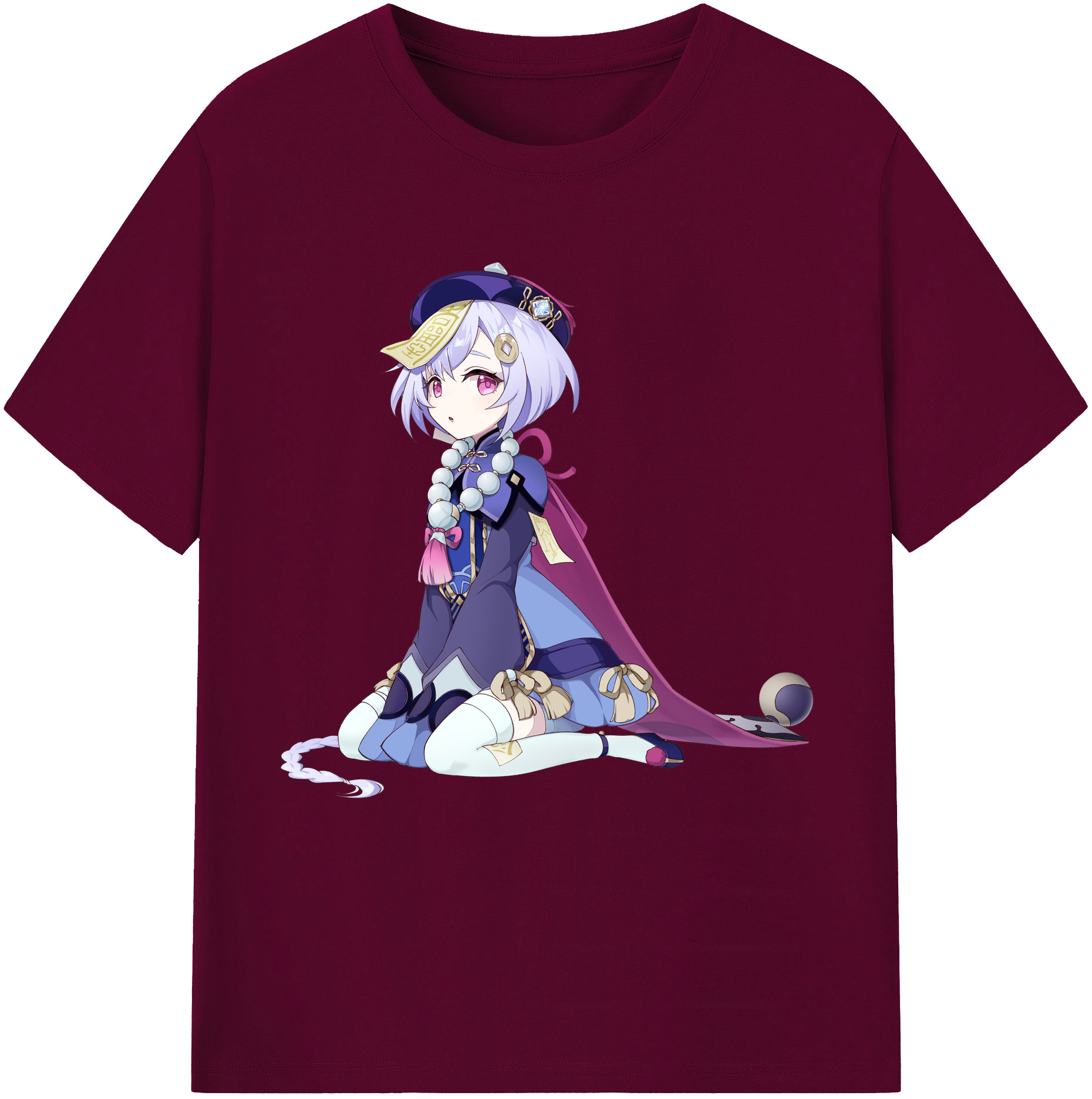 げんし神 七七 なな  genshin Nana レディースカジュアルプリントTシャツ（綿100％）